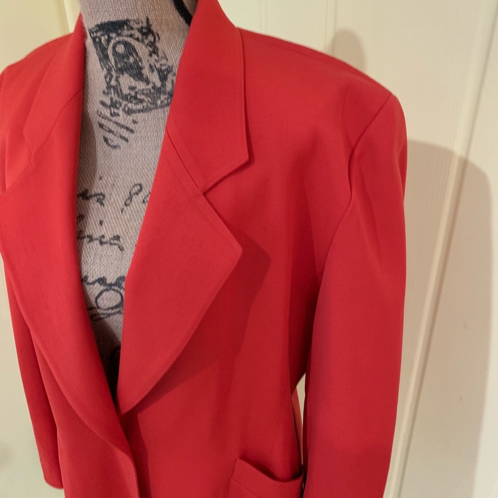 Vintage Escada gorgeous vintage red wool jacket size 42